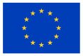 European flag isolated on white background